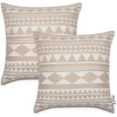 Tapis.nl Housse de coussin Chino beige 45x45 cm, 2 pièces