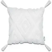 Tapis.fr Housse de coussin Chino crème-blanc 45x45 cm