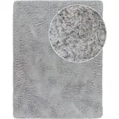 Tapis.fr Tapis à poils longs Silvana argent 140x200 cm