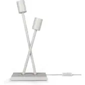 Tapis.nl Lampe de table Lunia blanc
