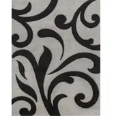 Tapis.fr Tapis moderne Diamora gris 60x110 cm