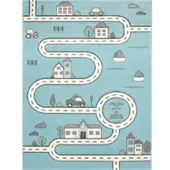 Tapis.fr Tapis pour enfants Diamora bleu 80x150 cm