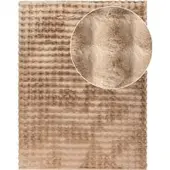 Tapis.fr Tapis en fourrure Arnia beige 60x100 cm
