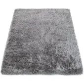 Tapis.fr Tapis à poils longs Glamorous gris 60x100 cm