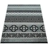 Tapis.fr Tapis d'intérieur & extérieur Charlene noir 80x150 cm