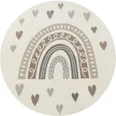 Tapis.nl Tapis pour enfants Ninique beige 200 cm rond