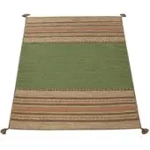 Tapis.nl Tapis tissé main Kilian vert 80x150 cm