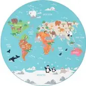 Tapis.fr Tapis pour enfants Bini turquoise 160 cm rond