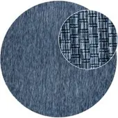 Tapis.fr Tapis d'intérieur & extérieur Venezia bleu 160 cm rond