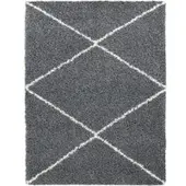 Tapis.fr Tapis shaggy Kalea anthracite 140x200 cm