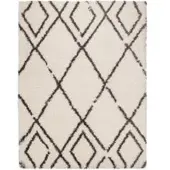 Tapis.nl Tapis à poils longs Mahara beige 60x90 cm