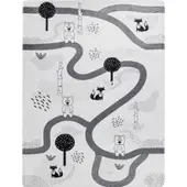 Tapis.fr Tapis pour enfant lavable Chiko blanc 80x150 cm