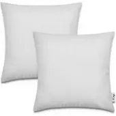 Tapis.nl Housse de coussin Chino blanc 45x45 cm, 2 pièces