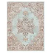 Tapis.fr Tapis d'intérieur & extérieur Torino turquoise 60x100 cm