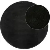 Tapis.nl Tapis Calissa noir 80 cm rond