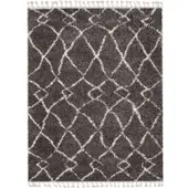 Tapis.fr Tapis à poils longs Oregon gris 140x200 cm