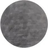 Tapis.fr Tapis moelleux Solina anthracite 80 cm rond