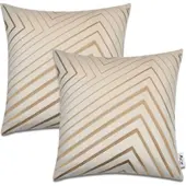 Tapis.nl Housse de coussin Chino beige 45x45 cm, 2 pièces