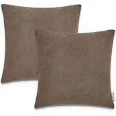 Tapis.nl Housse de coussin Chino marron 45x45 cm, 2 pièces