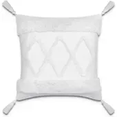 Tapis.fr Housse de coussin Chino blanc cassé 45x45 cm
