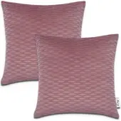 Tapis.fr Housse de coussin Chino rouge 45x45 cm, 2 pièces