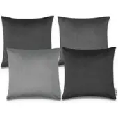 Tapis.nl Housse de coussin Chino gris 45x45 cm, 4 pièces
