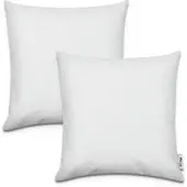 Tapis.fr Housse de coussin Chino blanc 45x45 cm, 2 pièces