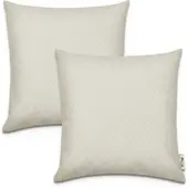 Tapis.fr Housse de coussin Chino beige 45x45 cm, 2 pièces