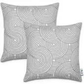 Tapis.fr Housse de coussin Chino gris 45x45 cm, 2 pièces