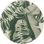 Tapis.fr Tapis d'intérieur & extérieur Ostenza vert 120 cm rond