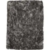 Tapis.fr Tapis à poils longs Playara anthracite 60x100 cm