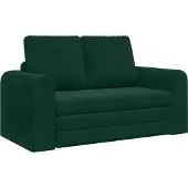 vidaXL Canapé-lit vert foncé 148 x 71 x 83 cm velours