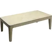 Wohnling Table basse 120 x 60 cm en bois massif manguier blanchi Table de salon rectangulaire Table basse moderne Table basse en bois Table de salon Table faite main
