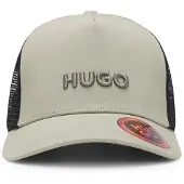 HUGO Marsel 10269331 Red Trucker Cap Beige