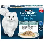 Gourmet Purina Perle Ocean Flakes en sauce pâtée pour chat