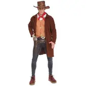 MOM Cowboy Man Costume Marron M-L Enfants