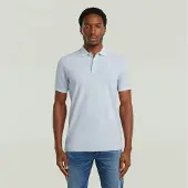 G-Star Polo Dunda Overdyed Slim - Bleu clair - Hommes