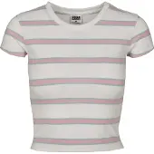 Urban Classics T-shirt bleu / rose / blanc