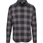 Urban Classics Chemise bleu marine / rouge rouille / blanc