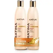 KATIVA Keratina Kit Shampooing 355 Ml + Conditionneur 355 Ml