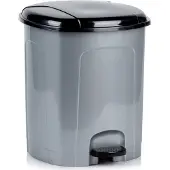 Orion Poubelle - plastique, avec pied, gris, 21 l