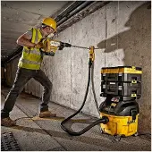 DeWalt DWV901LT-QS Aspirateur à poussière fr Noir, Jaune 30 L 1400 W