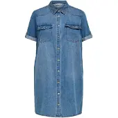 ONLY Robe-chemise 'CARLisa' bleu denim