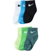 Nike Kids Chaussettes 'SWOOSH' azur / vert / noir / blanc