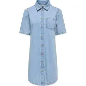 ONLY Robe en jean Femme Light Blue Denim