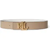 Ralph Lauren Ceinture beige foncé / blanc