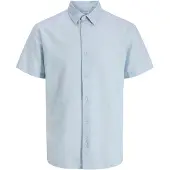 Jack & Jones Breeze Linen Short Sleeve Shirt Bleu XL Homme