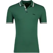 BOSS pour homme. 50469055 Polo Paddy vert foncé (L), Casuel, Coton, Manche courte