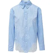 Salsa Jeans Chemisier bleu clair / blanc