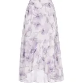 Dreimaster Jupe gris clair / violet / blanc